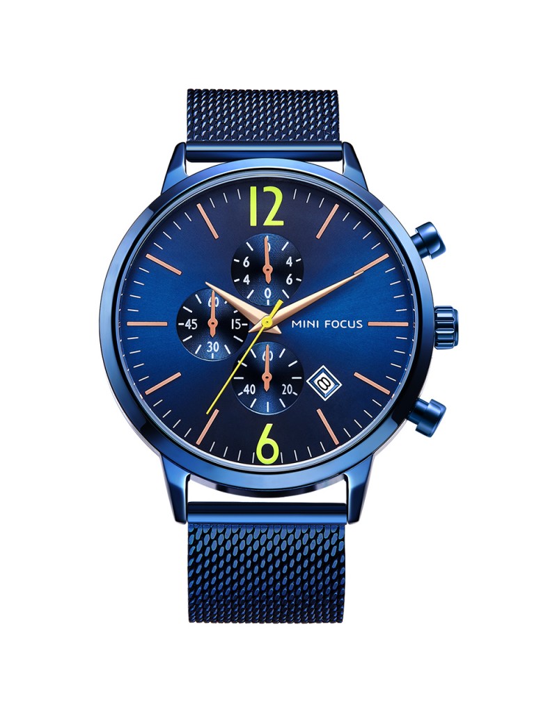 Blue MF0185G Men’s Stainless Steel Quartz Watch