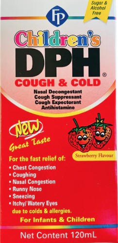 DPH Cough & Cold Strawberry flavour 120ml