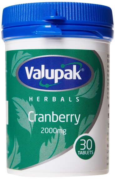 Valupak Cranberry 2000mg 30s