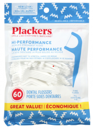 Plackers Dental Floss 60pcs
