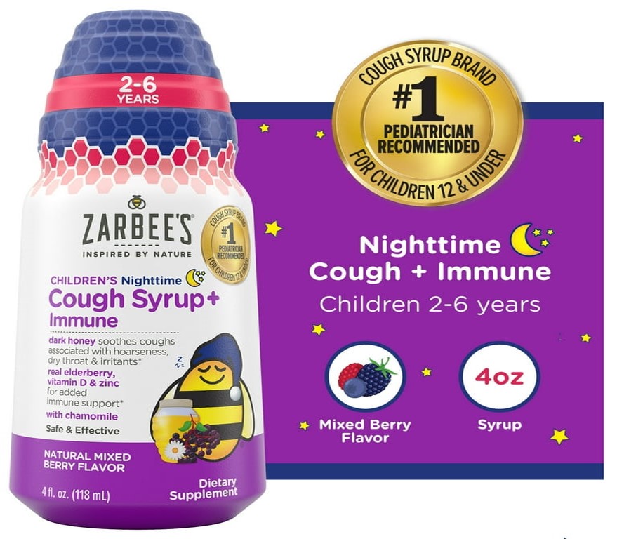 Zarbee's Cough Syrup Nigh 118ml