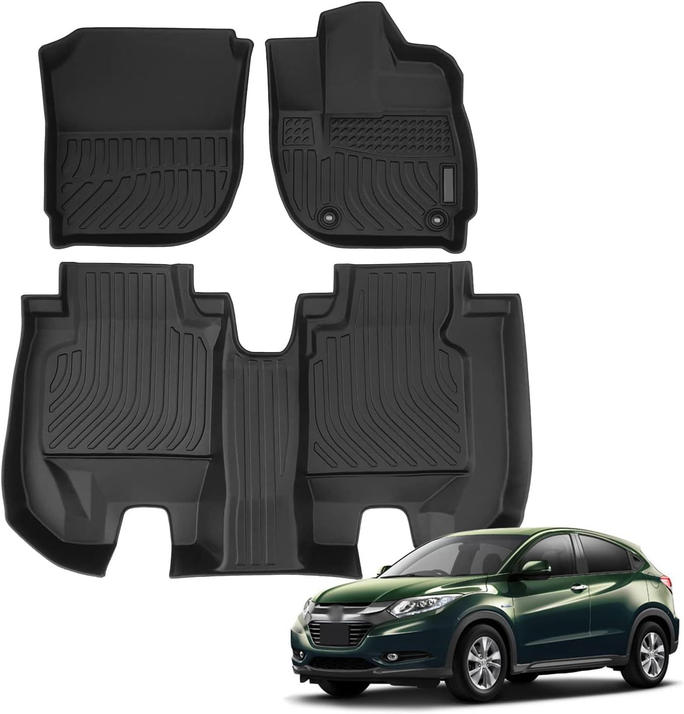 Complete Floor Liners + Trunk Mat for Honda Vezel (2014–2021)