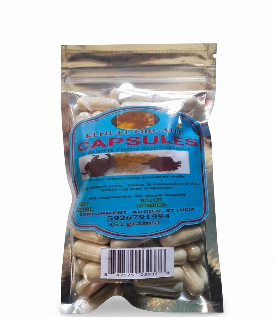 Kenuel Organic SeaMoss Capsules (51 Grams)