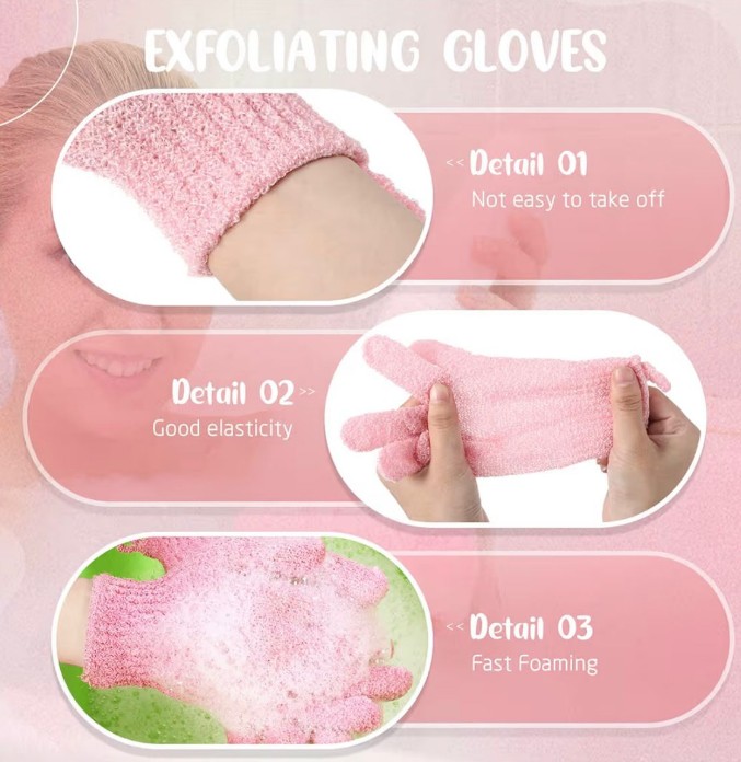Exfoliating Bath & Shower Gloves