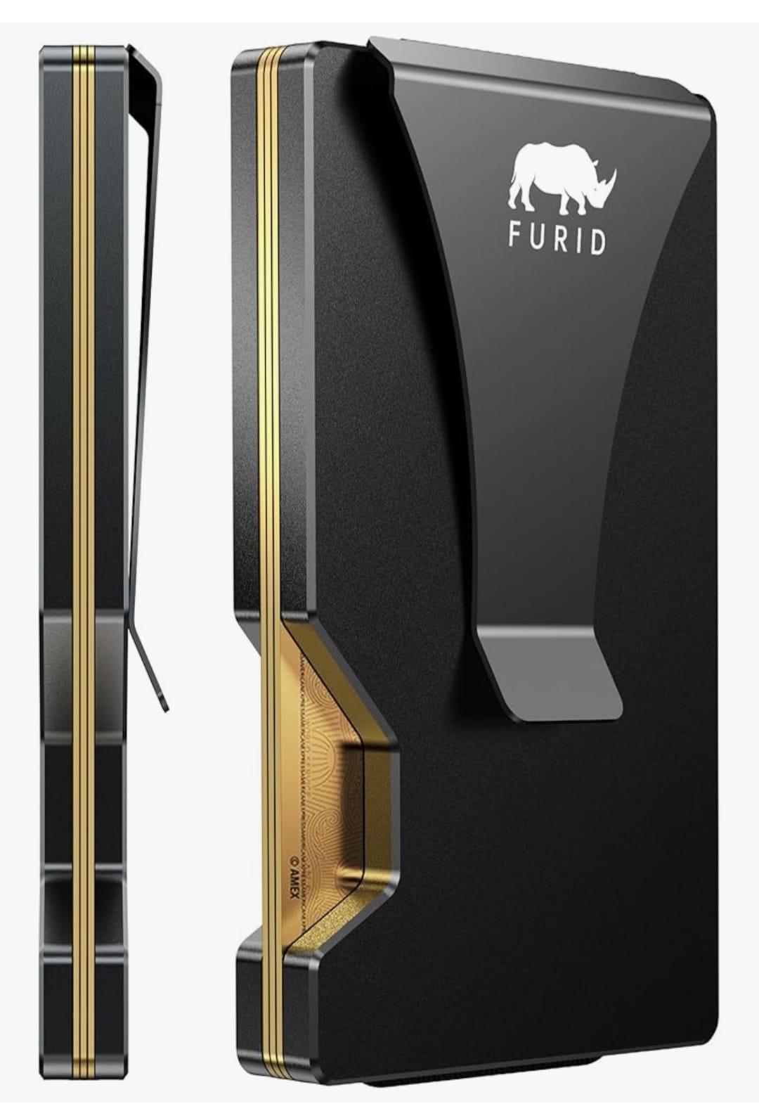 Minimalist RFID-Blocking Aluminum Metal Wallet & Money Clip