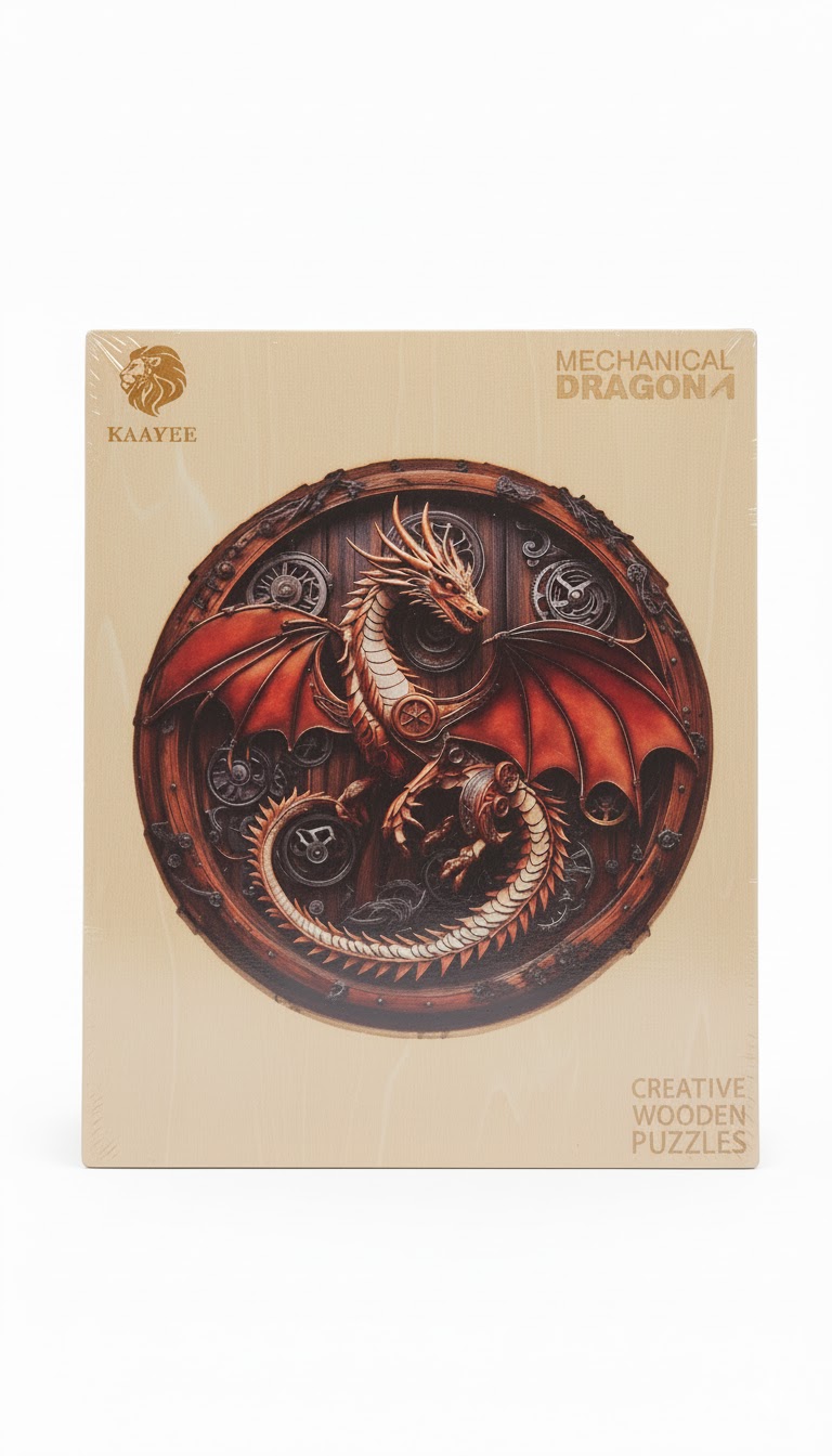 "Mechanical Dragon-1" Creative Wooden Jigsaw Puzzle