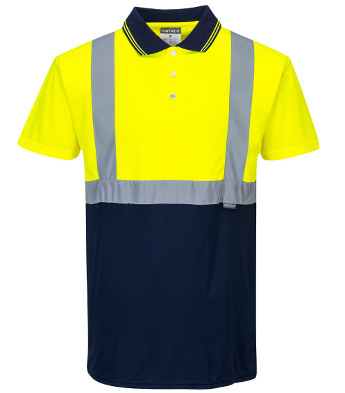 Port West High Visibility Blue And Lime T Shirts