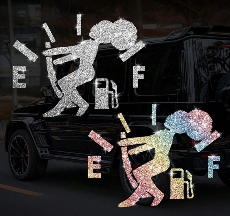 Sparkle Fuel Afro Decal