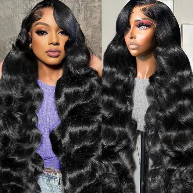 Luxury Body Wave Glueless Lace Closure Human Hair Wigs
