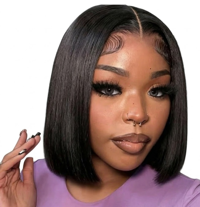 Wear & Go Glueless Bob Wig – 180% Density 5x5 HD Transparent Lace Closure