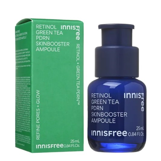 Innisfree Retinol Green Tea PDRN Skinbooster Ampoule (25 mL)