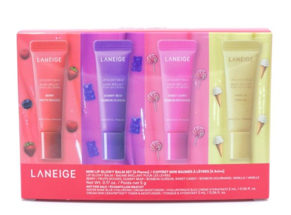Laneige Mini Lip Glowy Balm Set (4 Pieces)