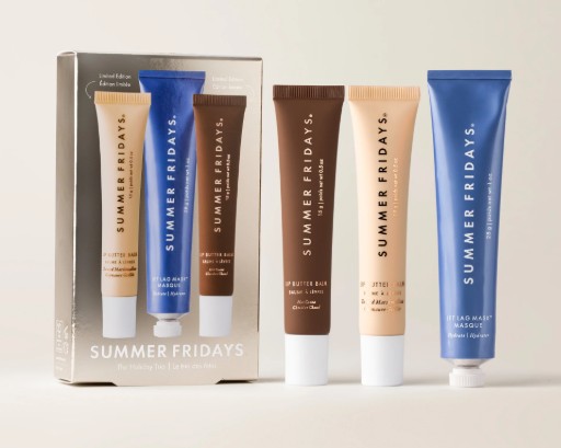 Summer Fridays Limited Edition Lip & Skin Set (Includes Jet Lag Mask and Lip Butter Balms)