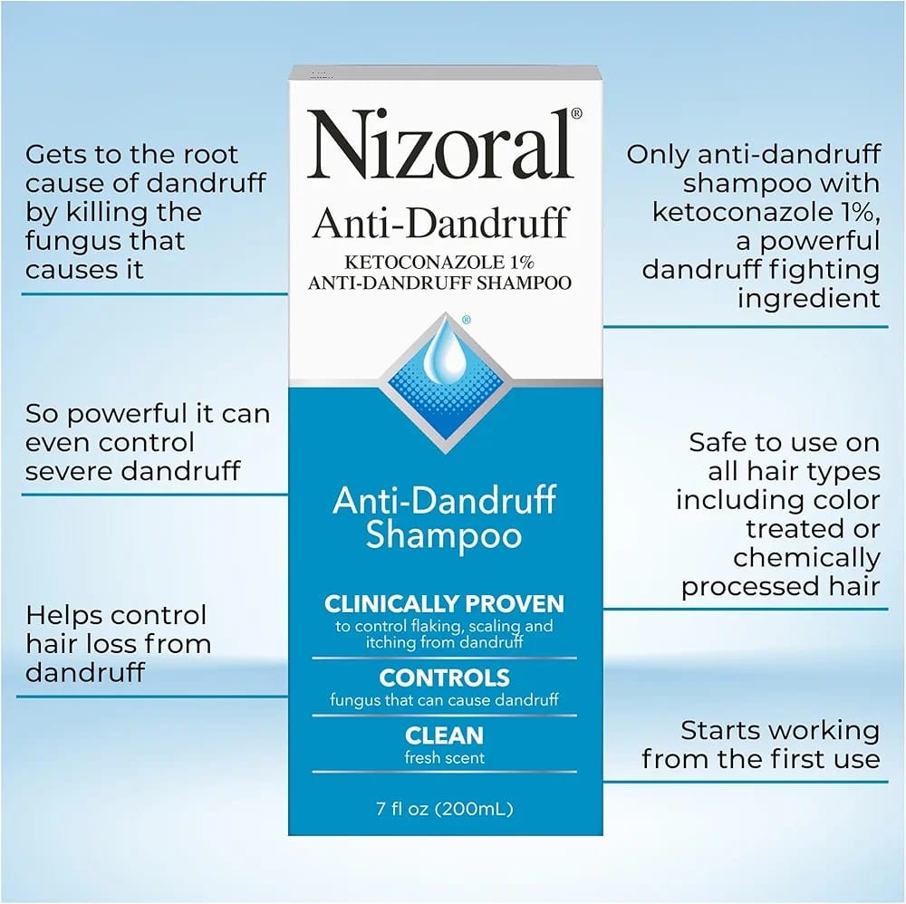 Restore Scalp Health with Nizoral Anti-Dandruff Shampoo