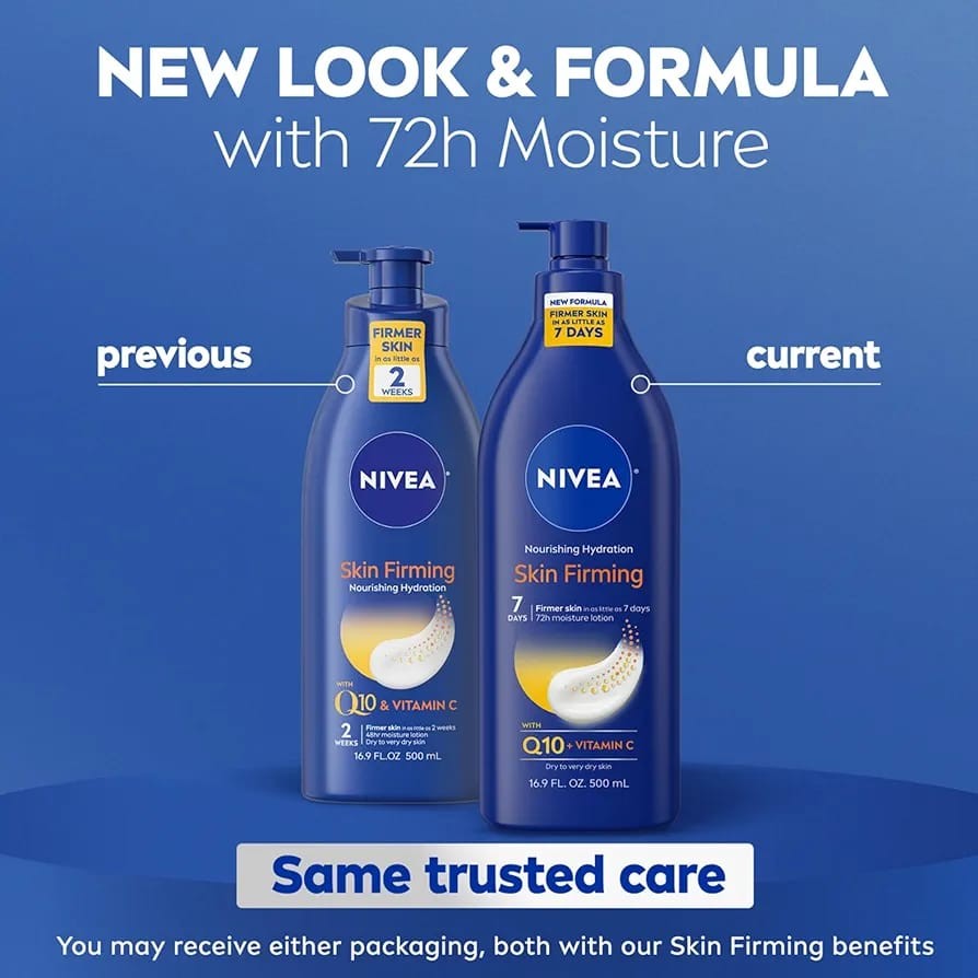 NIVEA Skin Firming Nourishing Hydration Body Lotion (with Q10 + Vitamin C)