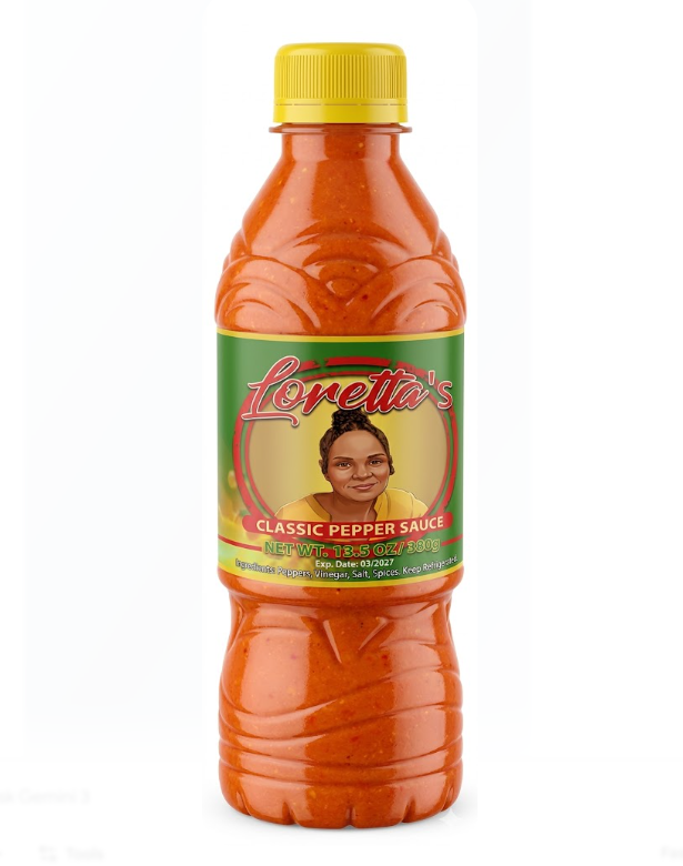 Loretta’s Classic Pepper Sauce – Authentic Caribbean Style (13.5 oz)