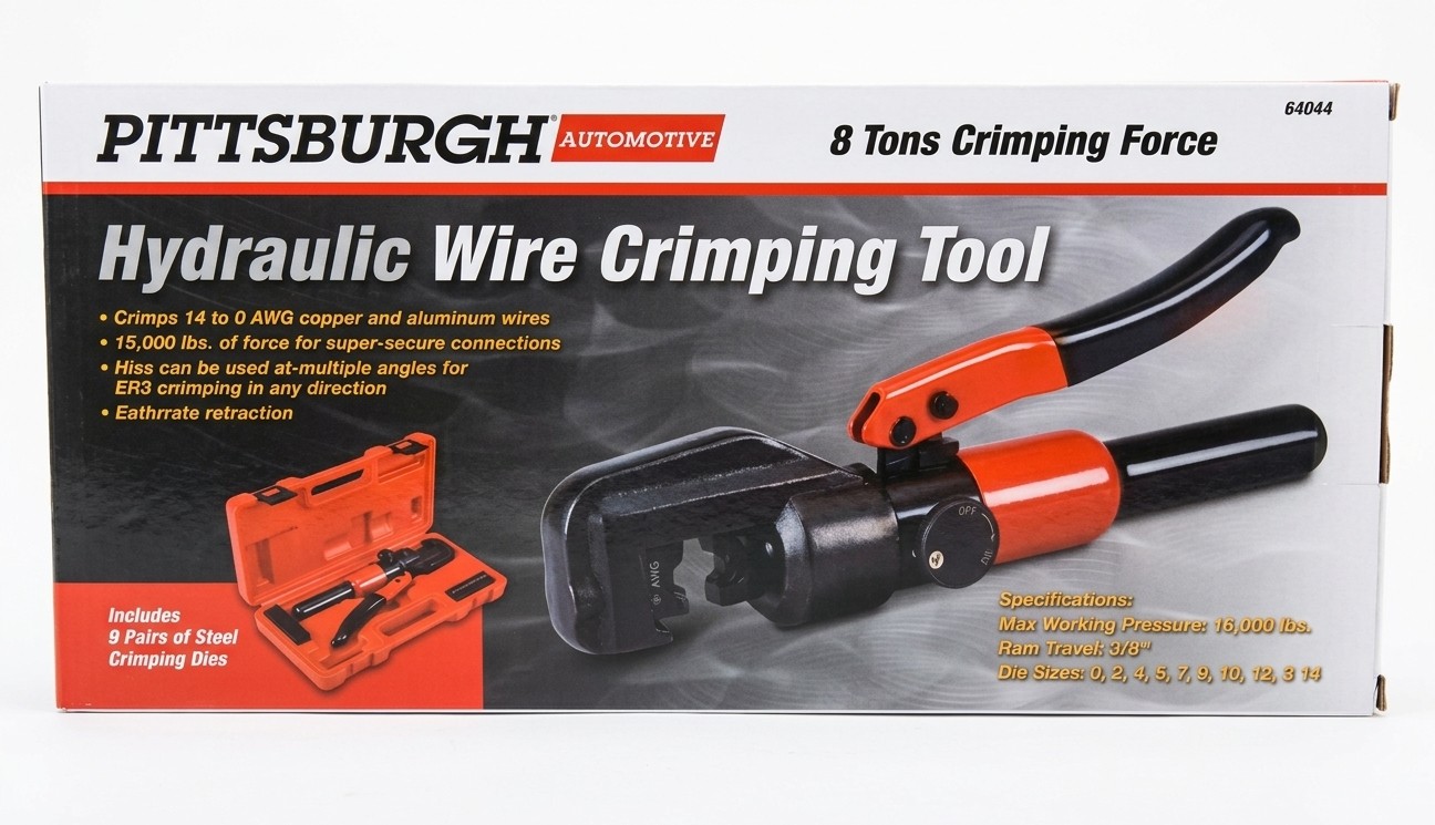 Pittsburgh Automotive 8-Ton Hydraulic Wire Crimping Tool