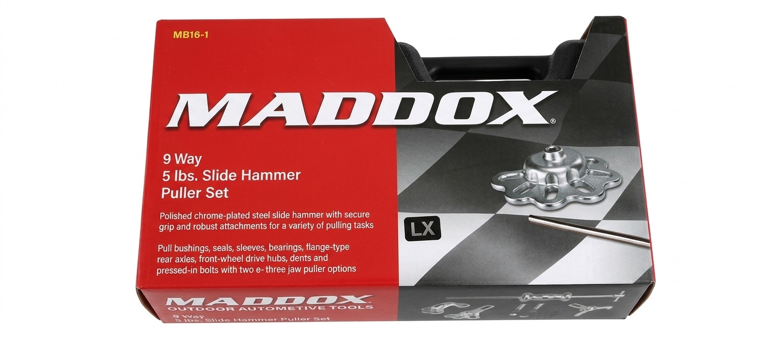 Maddox 9-Way 5 lb. Slide Hammer Puller Set.