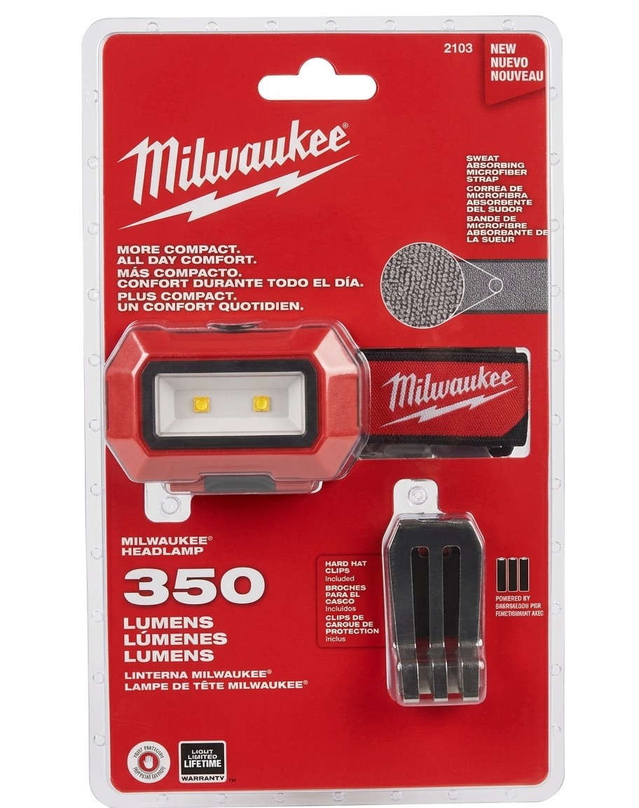 Milwaukee 350 Lumens LED Headlamp (2103)