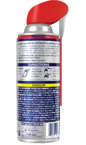 Wd-40 Specialist Rust Release Penetrant Spray 11 Oz