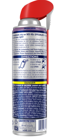 Wd-40 Specialist Industrial - Strength Degreaser Fast Acting Formula 15 Oz