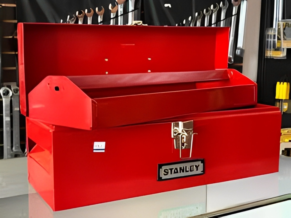 Stanley Metal Tool Box W/Tray 19 Width X 7 Height