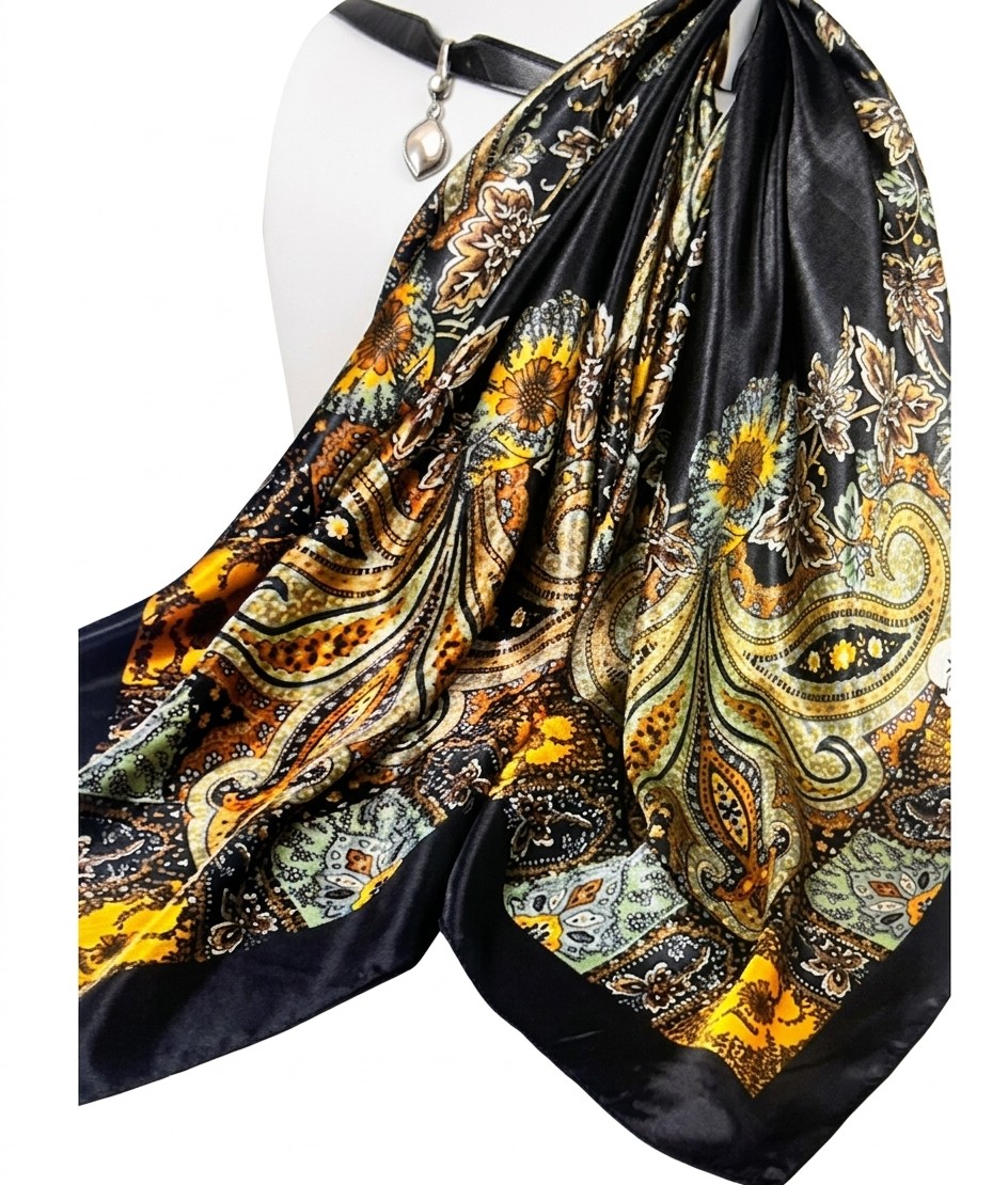 The Midnight Marigold Scarf