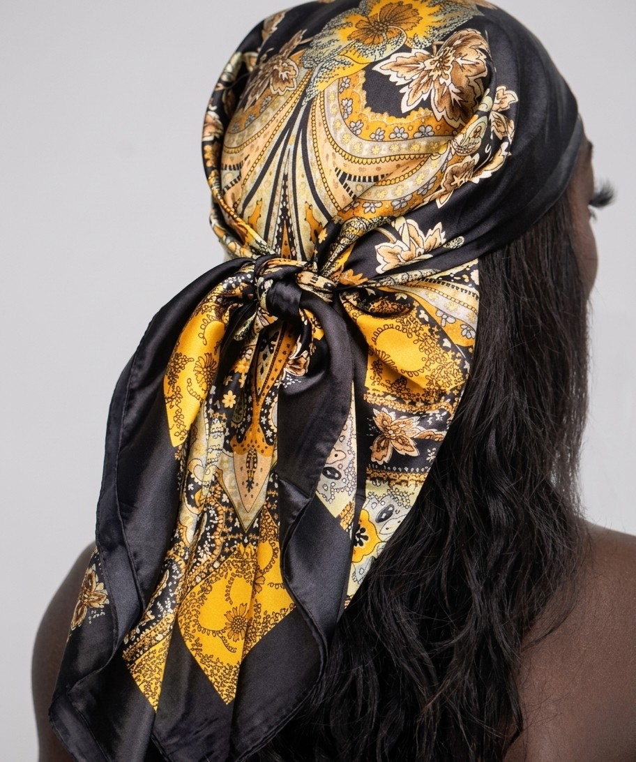 The Midnight Marigold Scarf