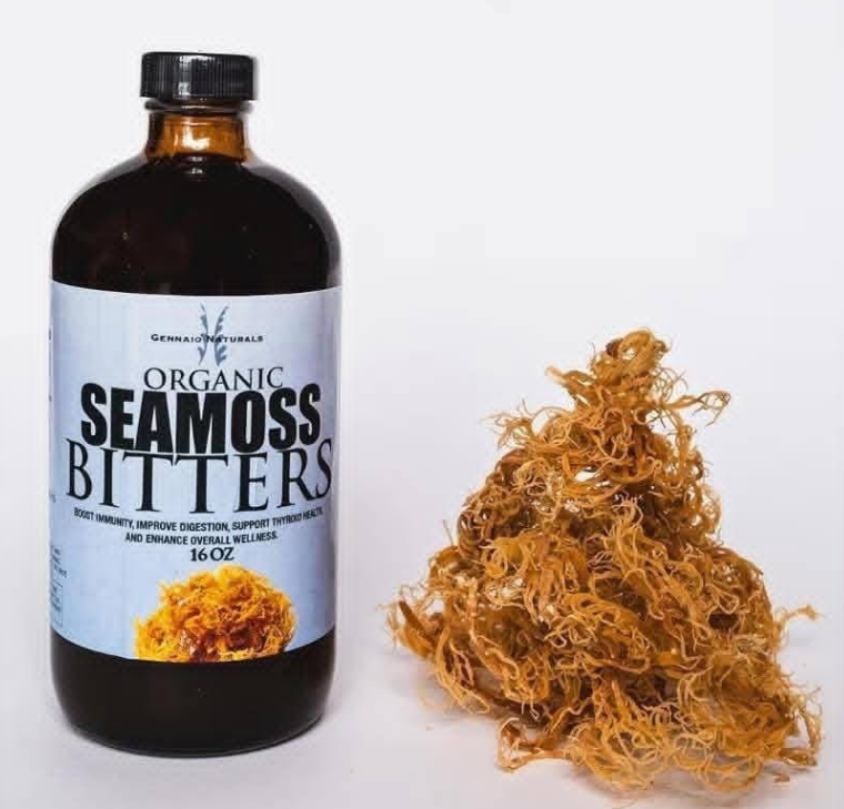 Organic Seamoss Bitters - 16oz Wellness Supplement