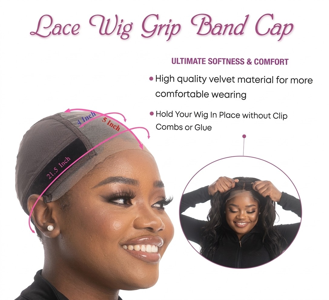 Lace Wig Grip Band Cap