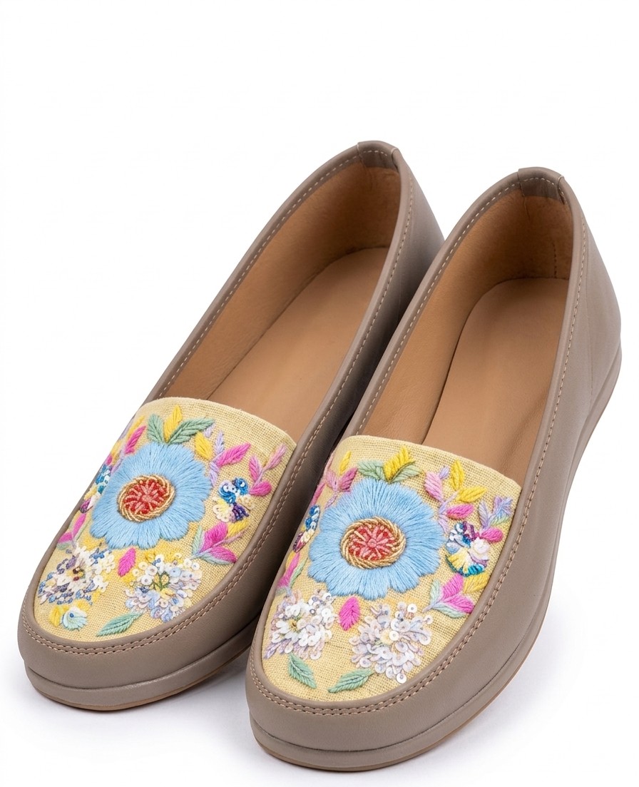 Gul-Mohar Ethnic Slip-Ons