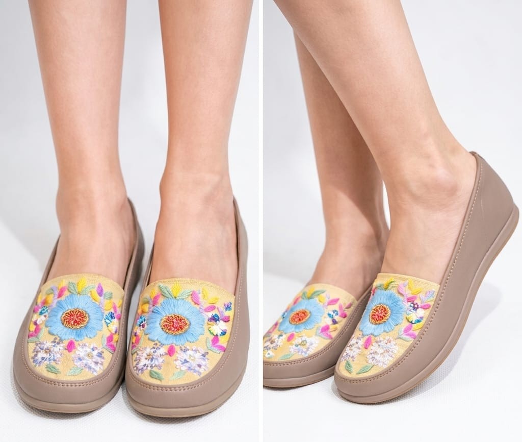 Gul-Mohar Ethnic Slip-Ons