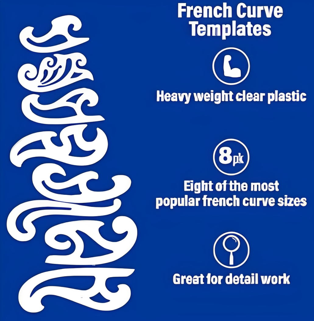 French Curve 8 Piece Set