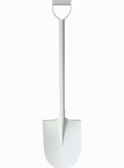 White Iron Handle Spade