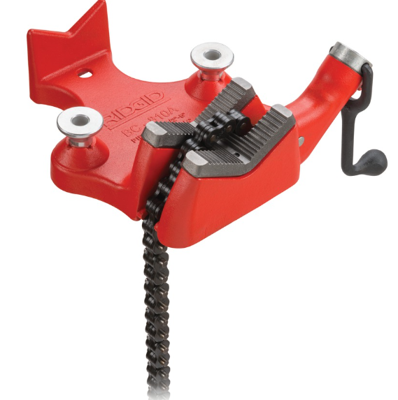 Ridgid 40210 Model Bc610 Top Screw Bench Chain Vise, 1/4-Inch To 6-Inch Bench Vise , Red , 11X11X7