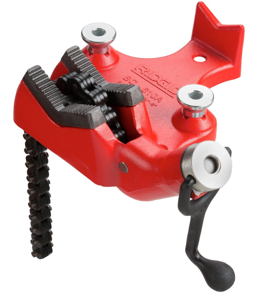 Ridgid 40210 Model Bc610 Top Screw Bench Chain Vise, 1/4-Inch To 6-Inch Bench Vise , Red , 11X11X7