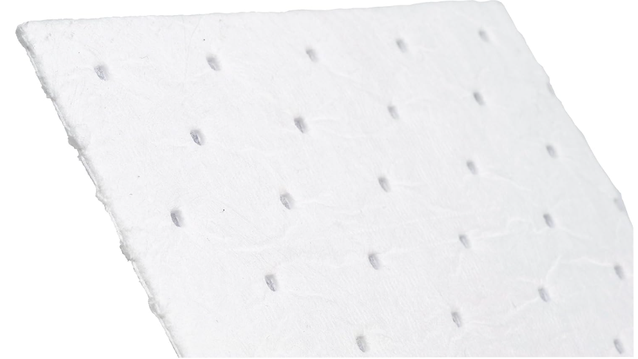 Brady Spc Basic Oil-Only Heavy Weight Absorbent Pad, White, 15" L X 17" W (100 Sheets Per Bale) ...
