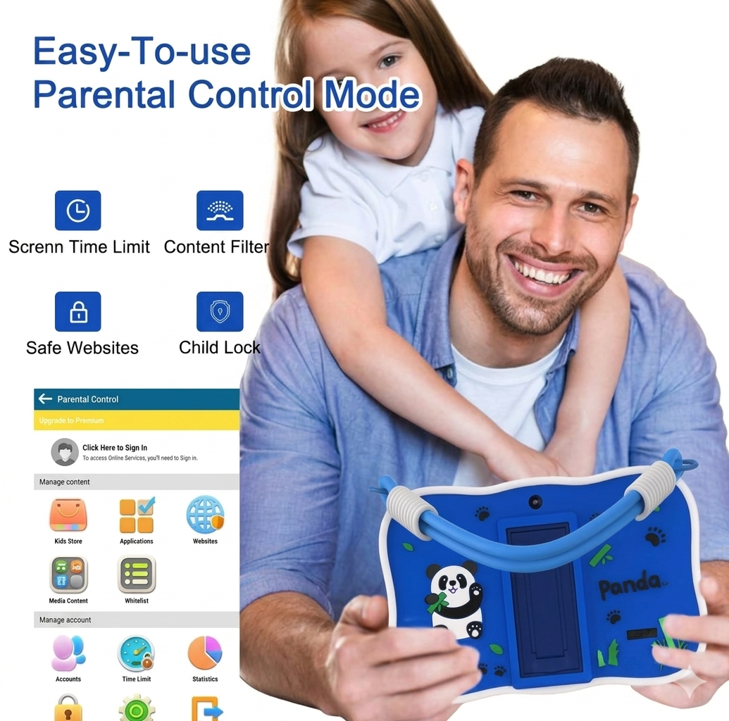 7-inch Android Learning Tablet for Kids (Panda Edition)