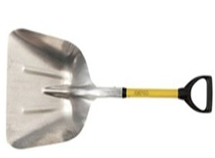 Ampco Safety Tools S-80FG Scoop Shovel, Non-Sparking, Non-Magnetic, Corrosion Resistant, D-Grip