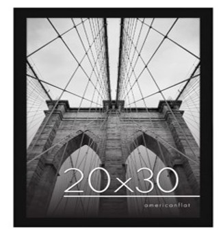 Americanflat 20X30 Poster Frame In Black - Photo Frame With Engineered Wood Frame And Polished P...