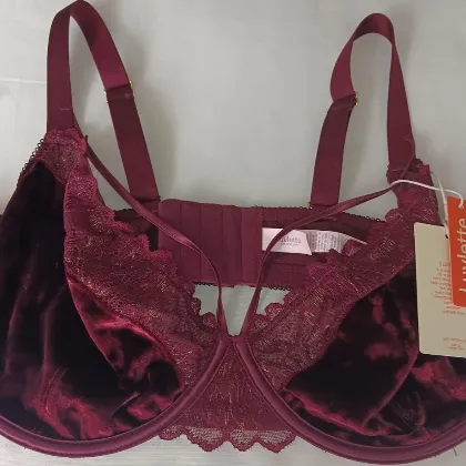 Velvet strappy Bra 38DDD