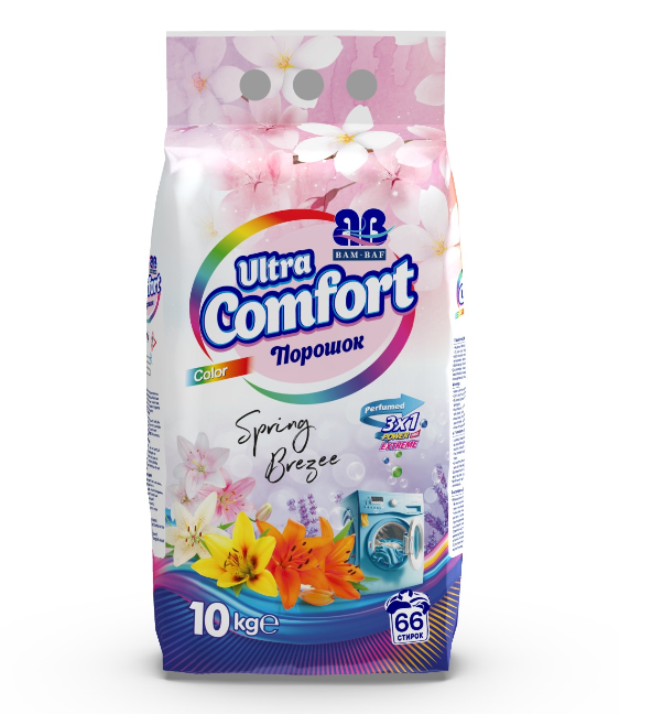 Ultra Comfort Color Laundry Detergent Powder – Spring Breeze (10kg)