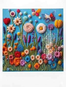 Blue Flower Field