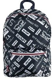 Levi's Batwing Backpack, Dress Blues/White