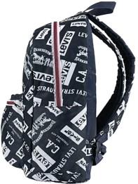 Levi's Batwing Backpack, Dress Blues/White