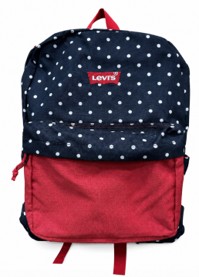 Levi's Dotted School Backpack Laptop Storage