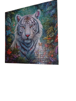 White Tiger Canvas Wall Art