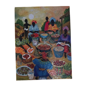 African Cookout Canvas Wall Art