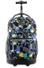 JWorld Sunrise Kids' 18" Rolling Backpack - Cubes