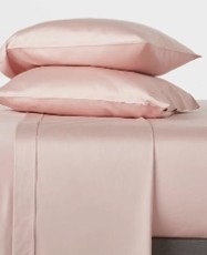 King Solid Performance 400 Thread Count Sheet Set Blush - Threshold